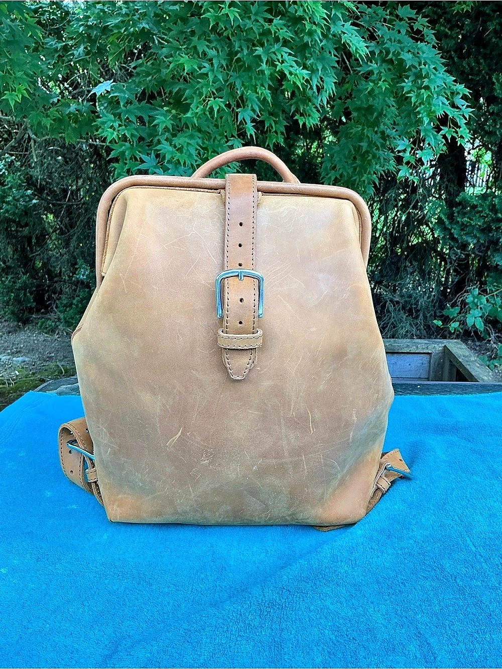 Saddleback Leather Co. Big Mouth Leather Backpack Brown